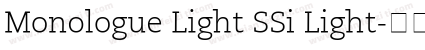 Monologue Light SSi Light字体转换